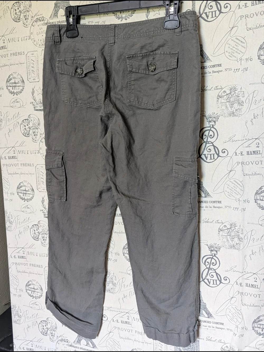 Banana Republic Martin Fit Women's Cargos in Olive Size 6